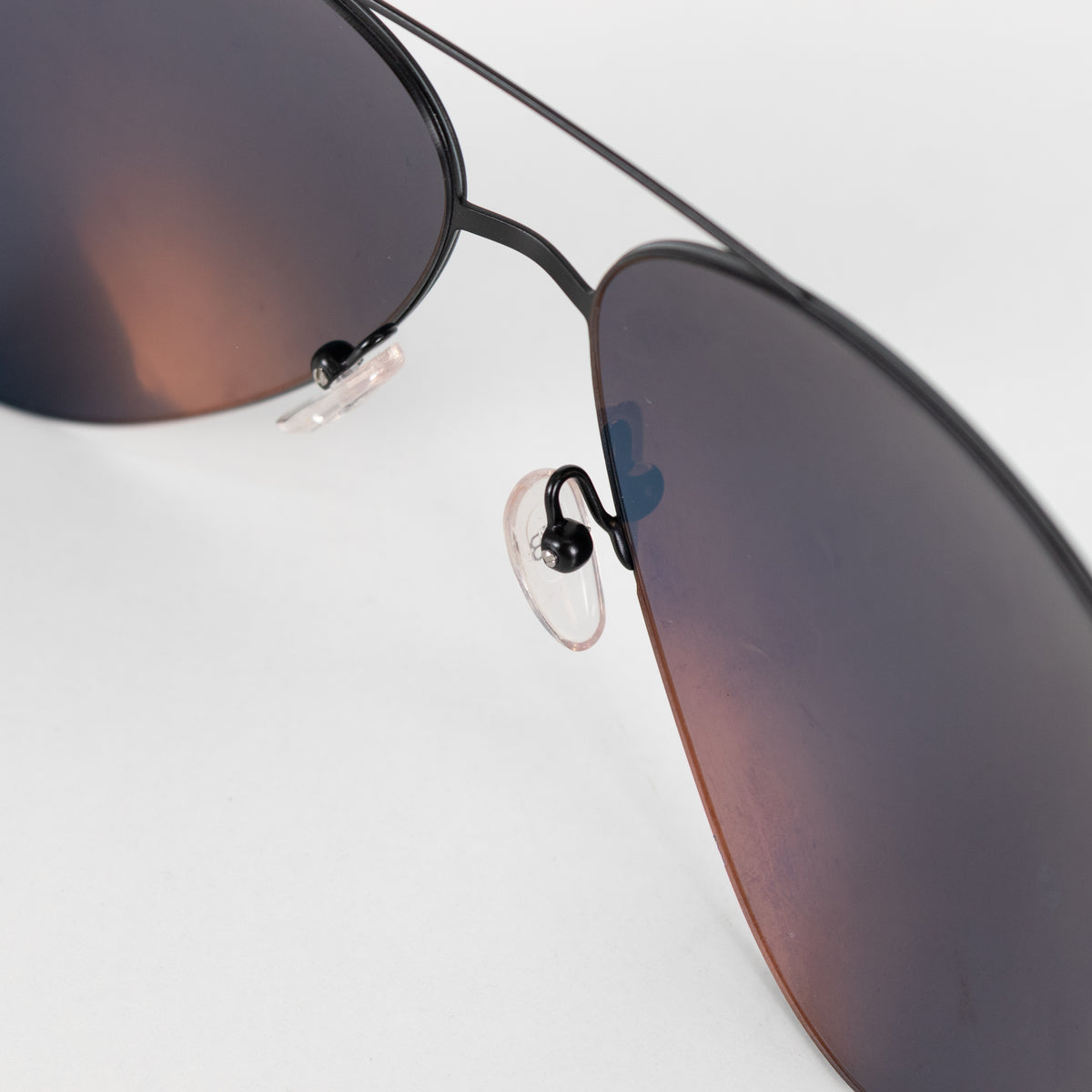 Victoria Beckham Amber Lens Aviator Sunglasses With Metal Temple Detail