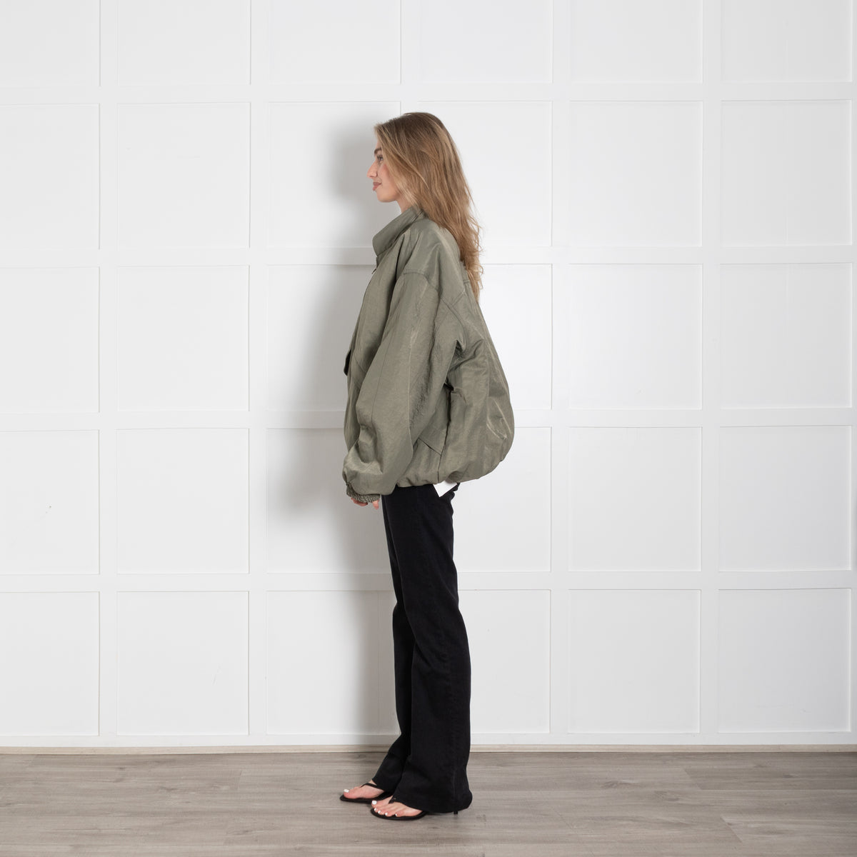 The Frankie Shop Khaki Bomber Jacket