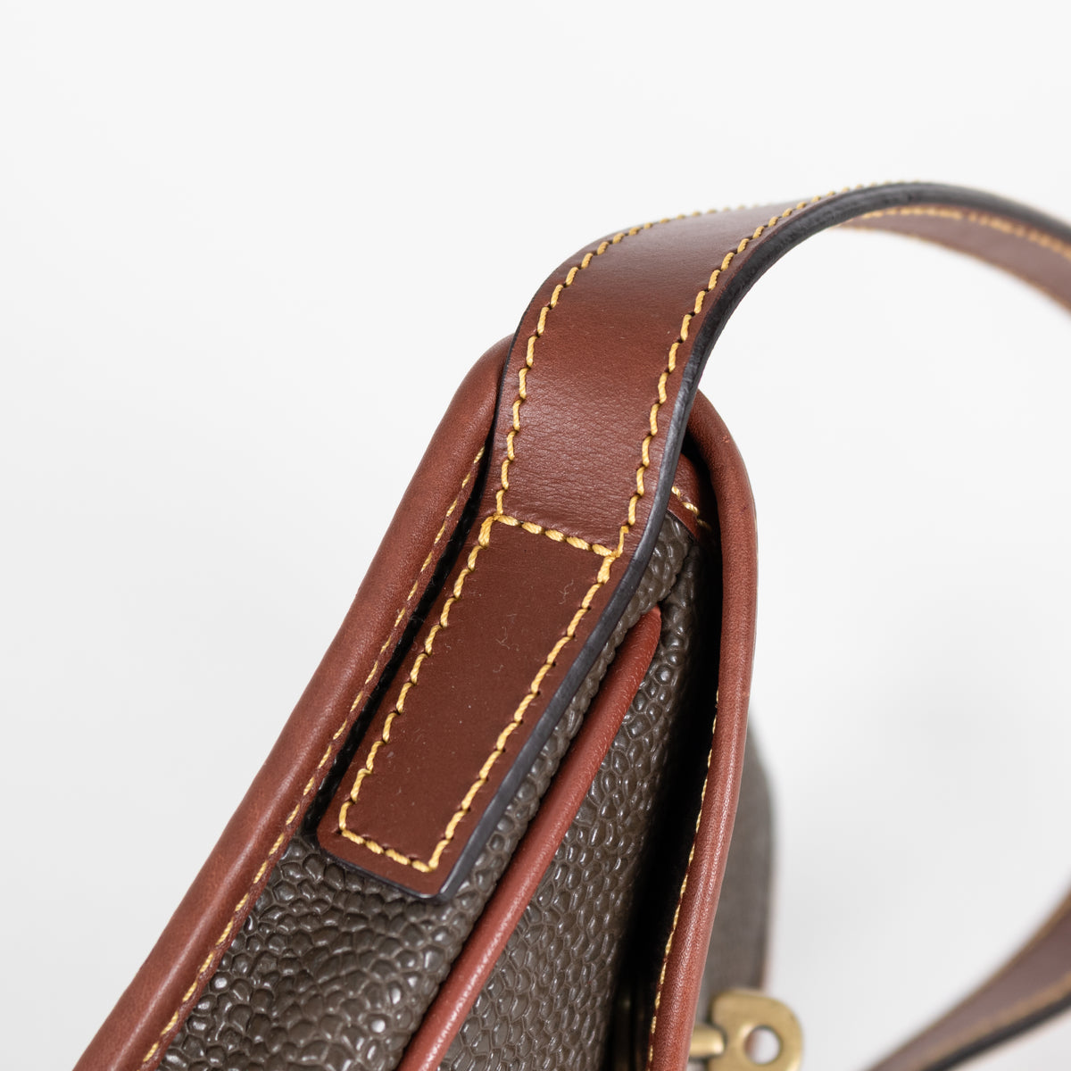 Mulberry Brown Scotchgrain Leather Vintage Small Crossbody Bag