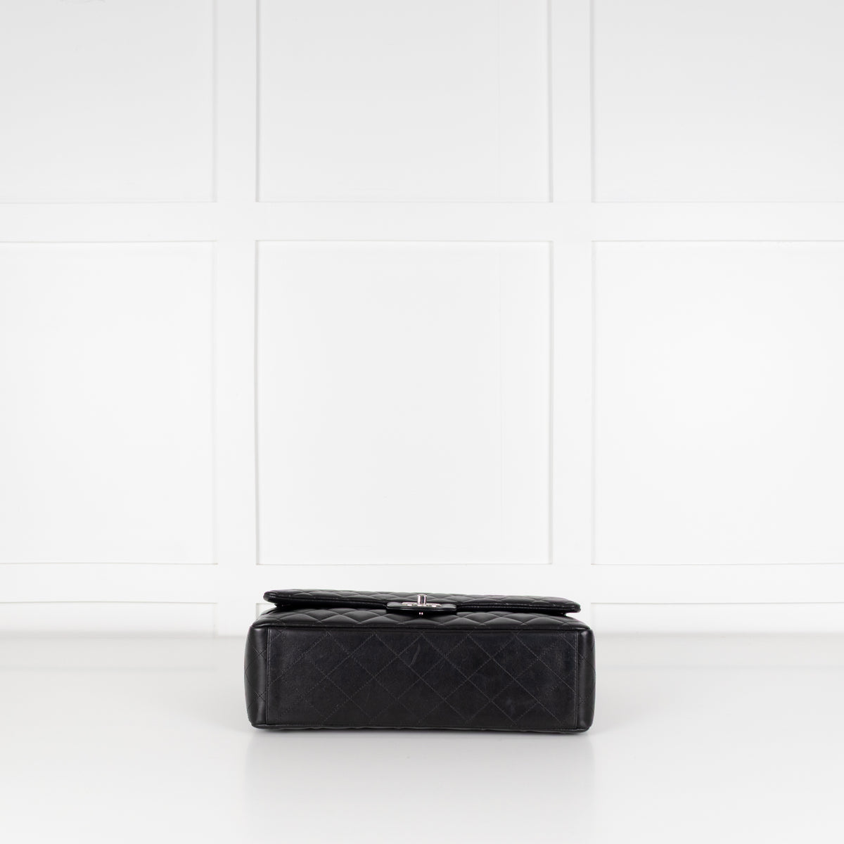 Chanel Black Lambskin Maxi Classic Double Flap Bag