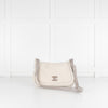 Chanel Cream Shearling CC Flap Bag