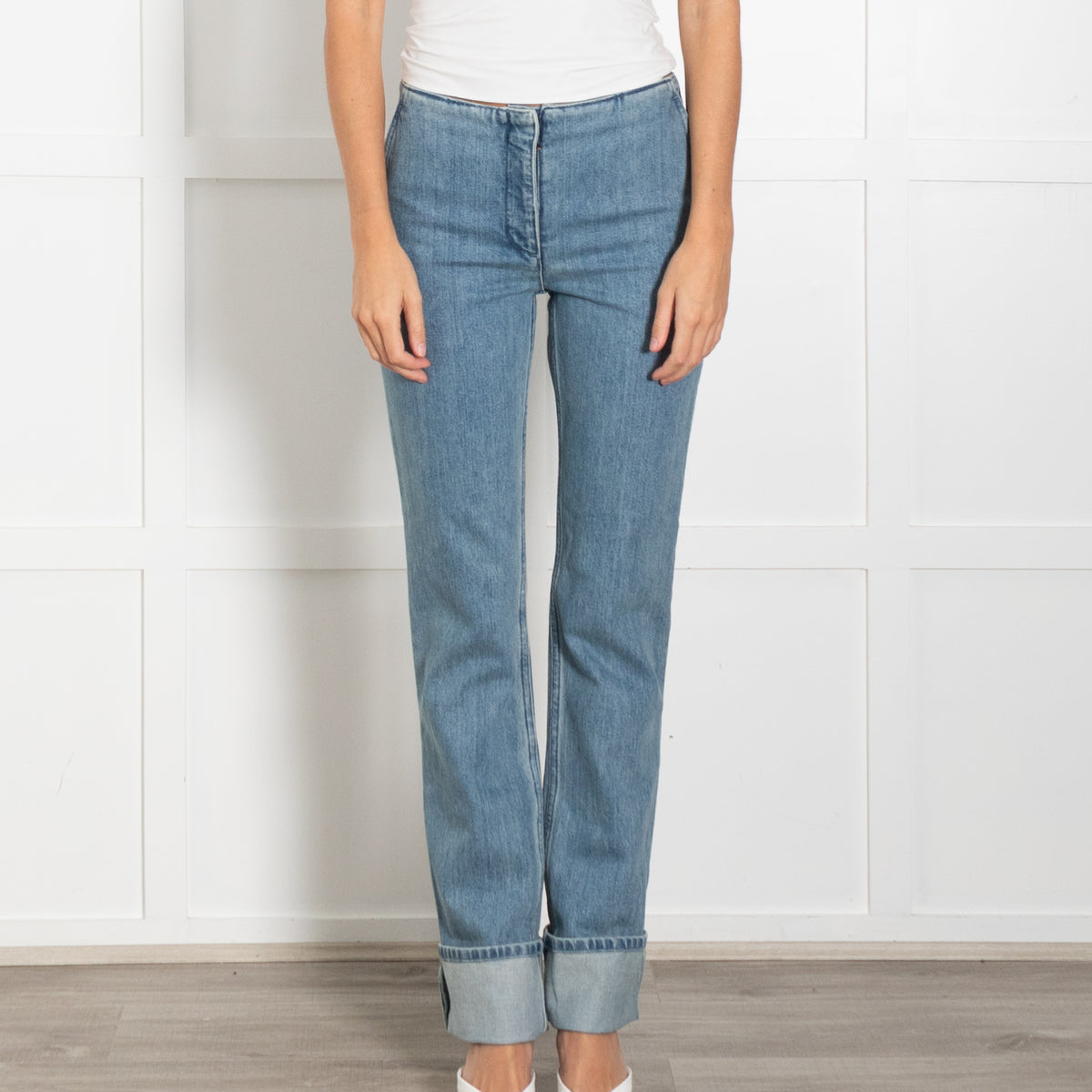 The Row Blue Denim Straight Leg Jeans