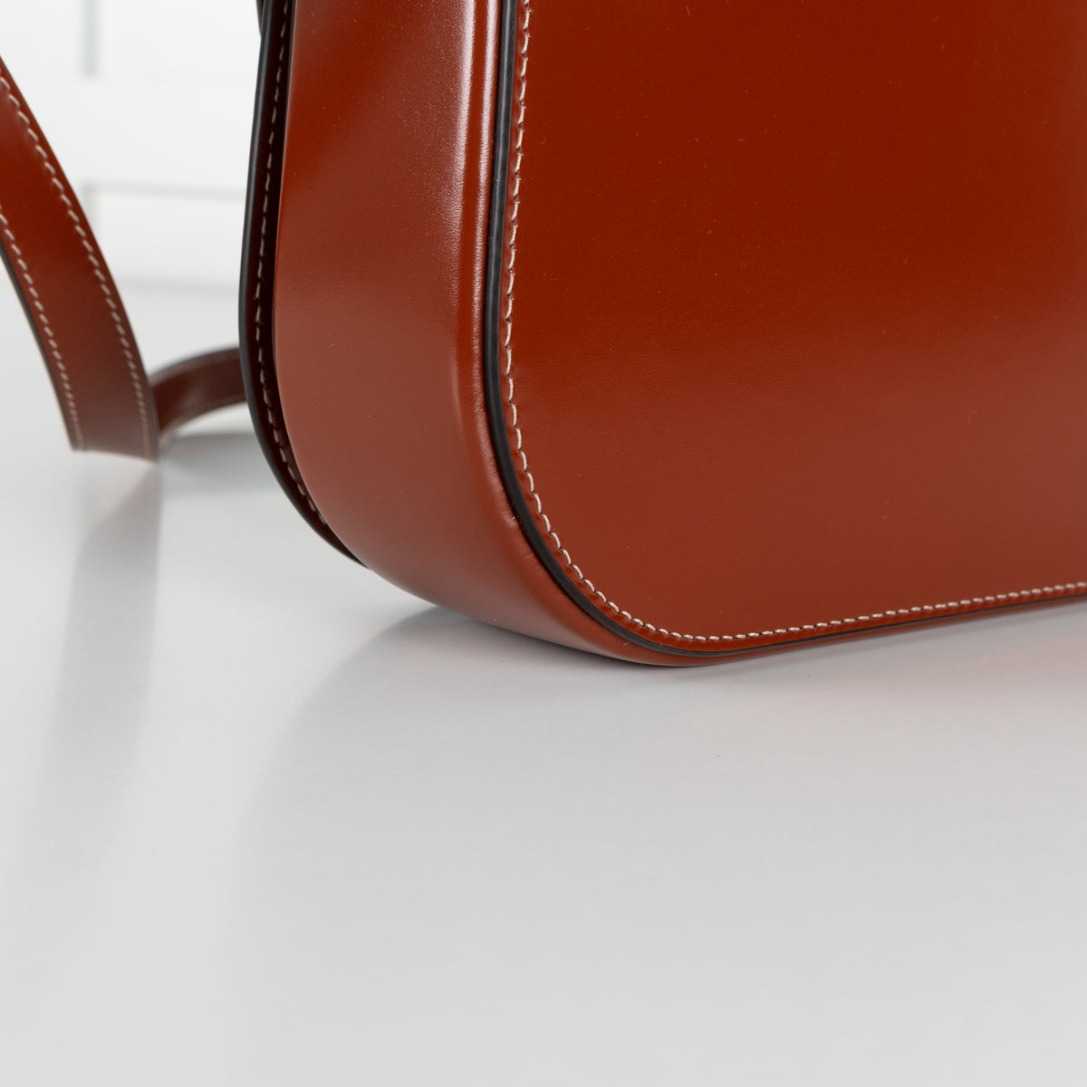 Salvatore Ferragamo Dark Cognac Double Gancini North-South Crossbody Bag