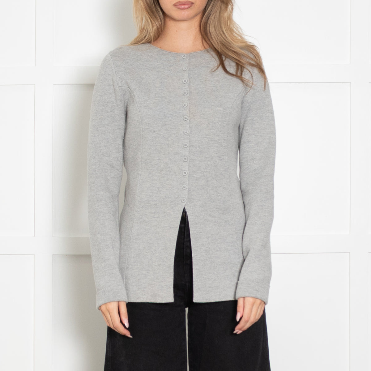 Aligne Pale Grey Daphne Waisted Knit