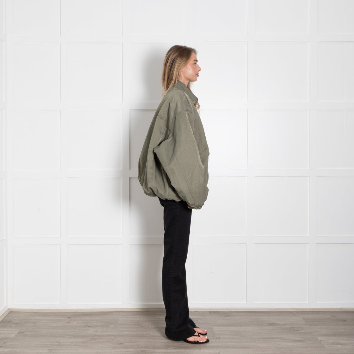 The Frankie Shop Khaki Bomber Jacket