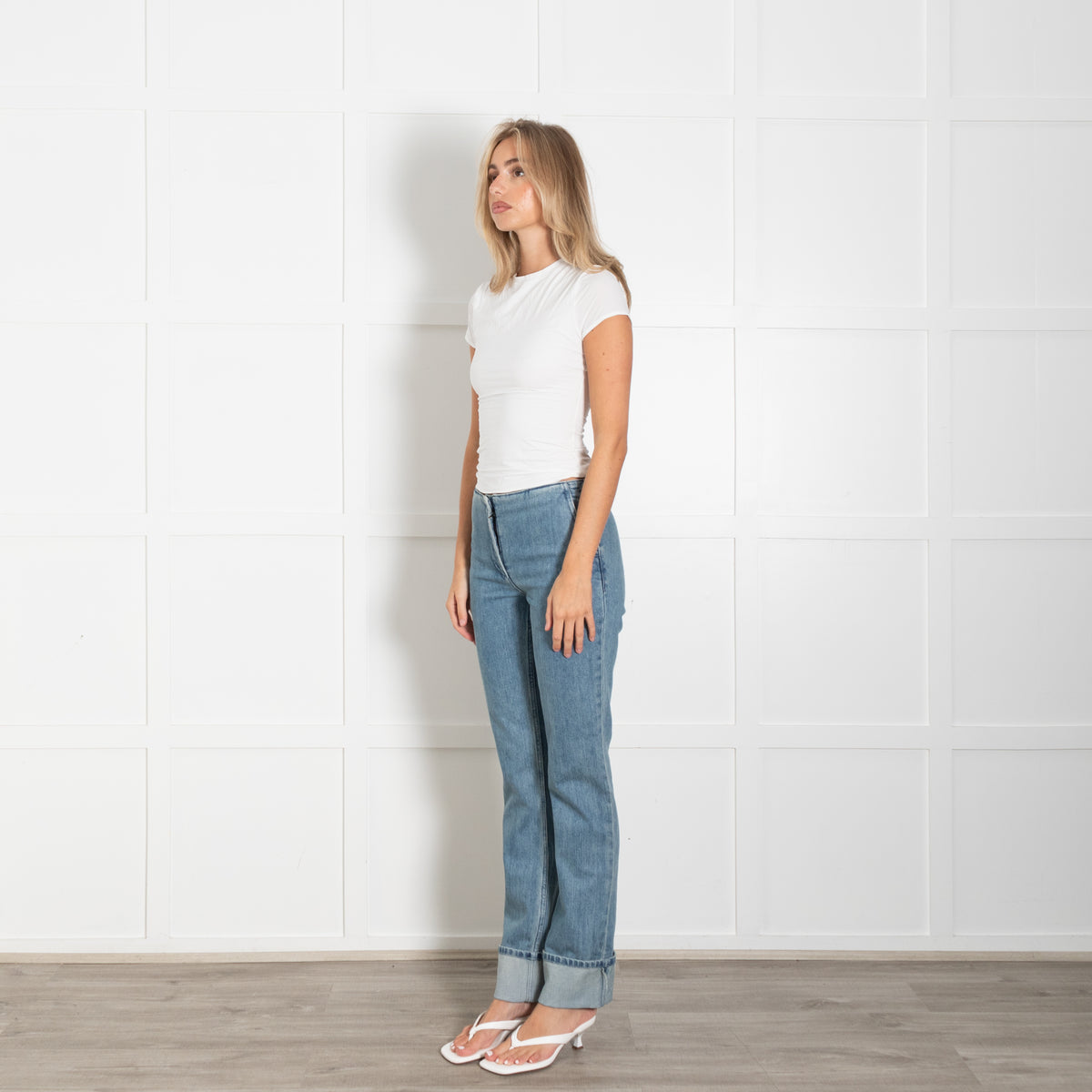 The Row Blue Denim Straight Leg Jeans