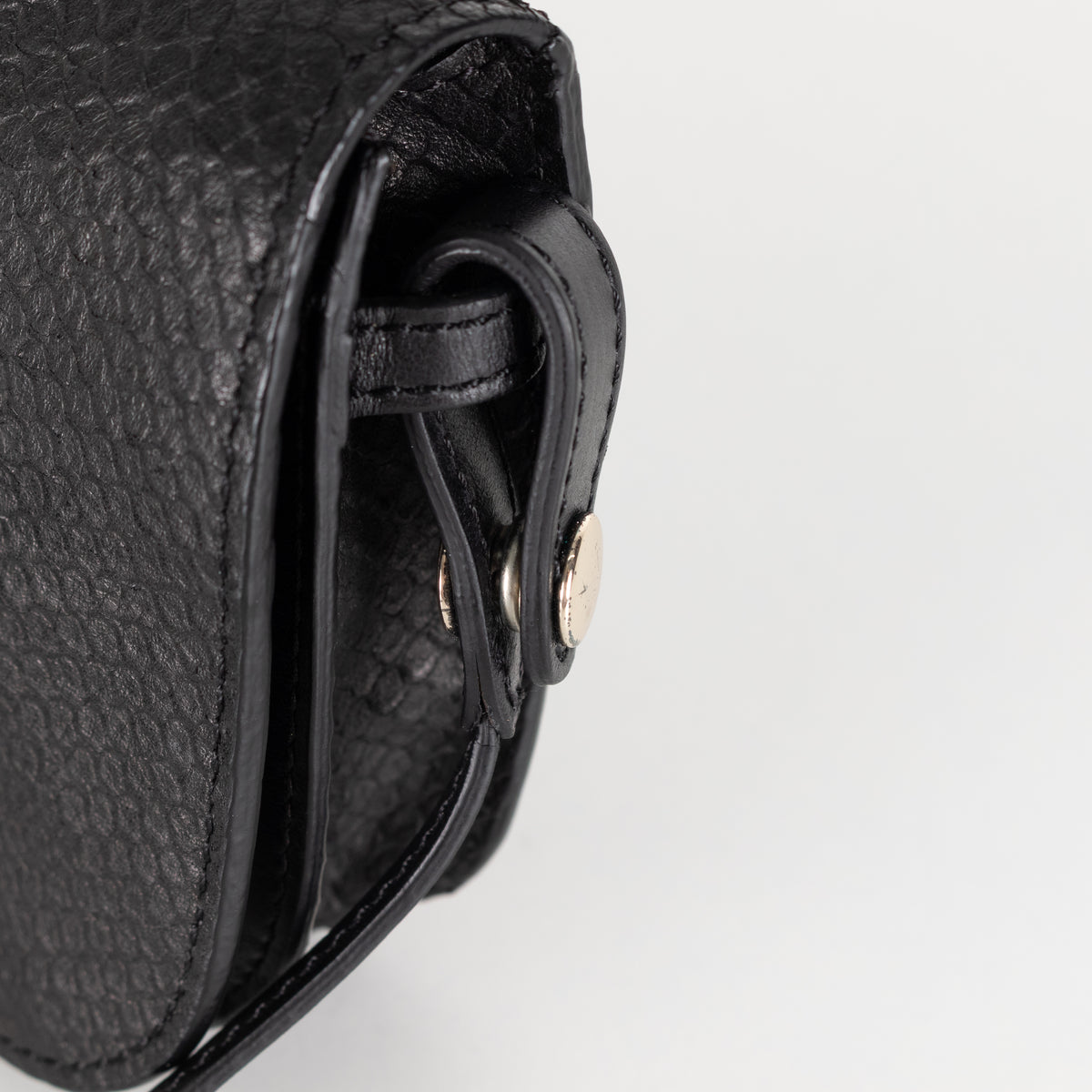 Temperley London Black Snake Effect Medallion Crossbody