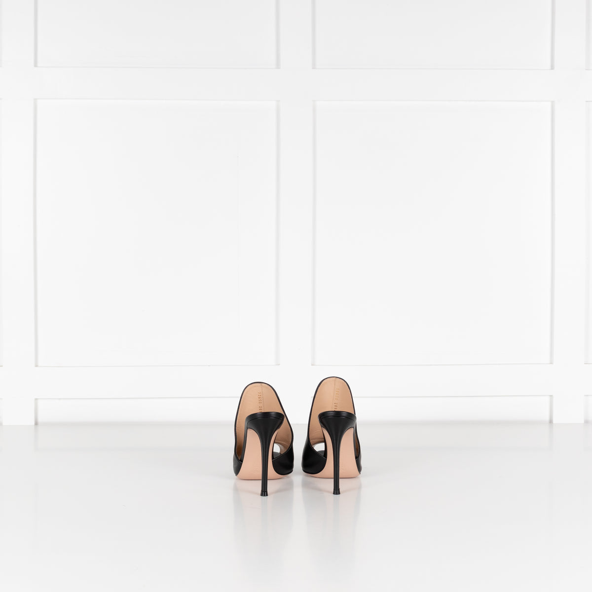 Gianvito Rossi Black Stiletto Mule