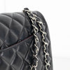 Chanel Black Lambskin Maxi Classic Double Flap Bag