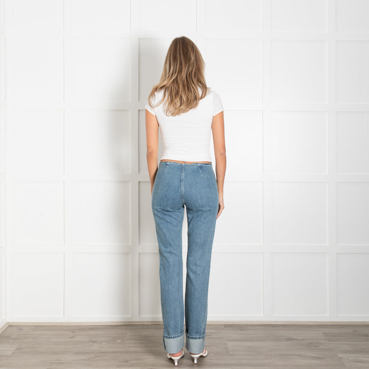 The Row Blue Denim Straight Leg Jeans