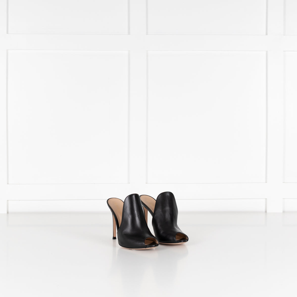 Gianvito Rossi Black Stiletto Mule