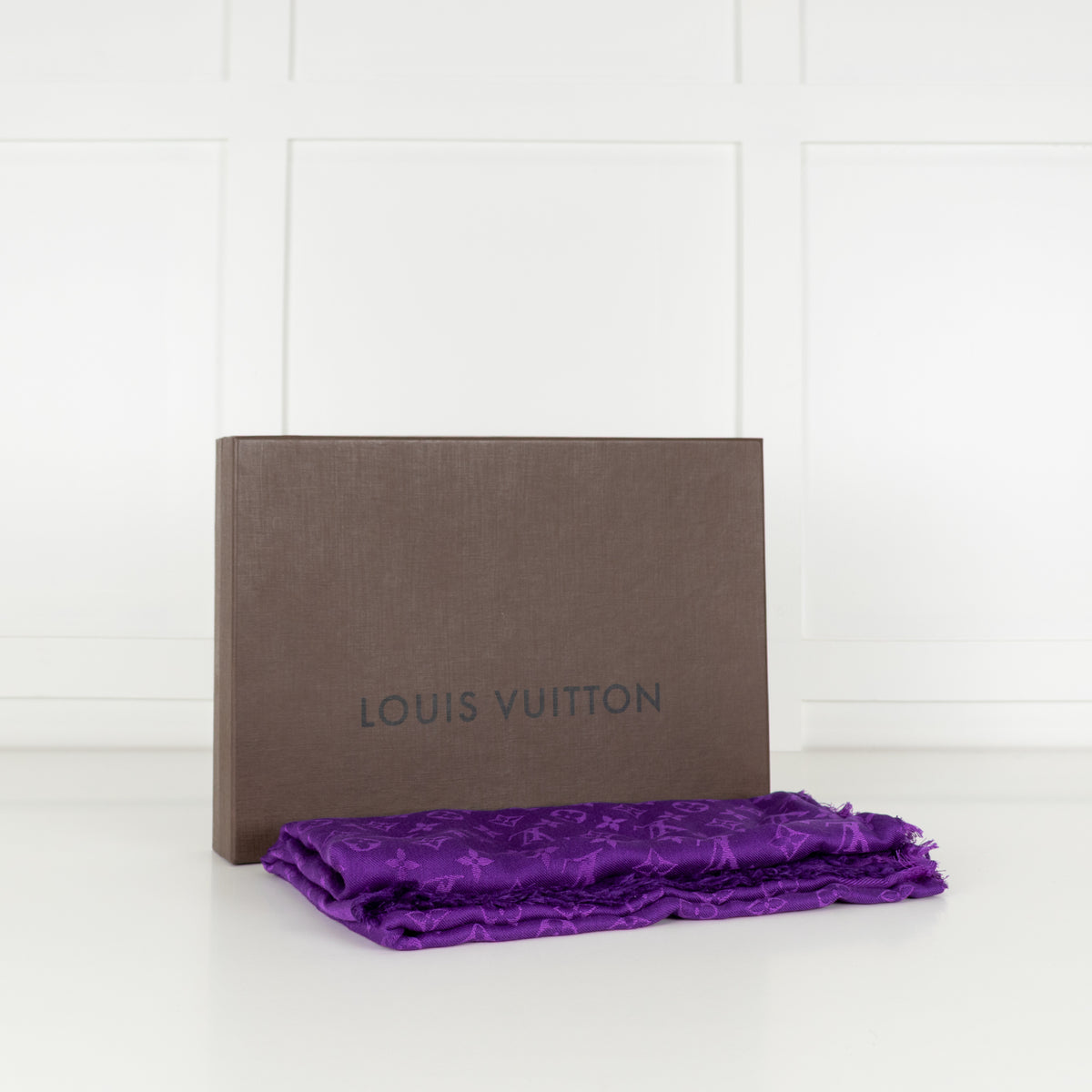 Louis Vuitton Purple Monogram Shawl