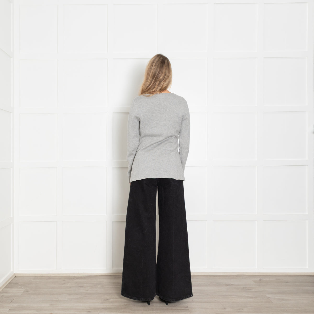 Aligne Pale Grey Daphne Waisted Knit