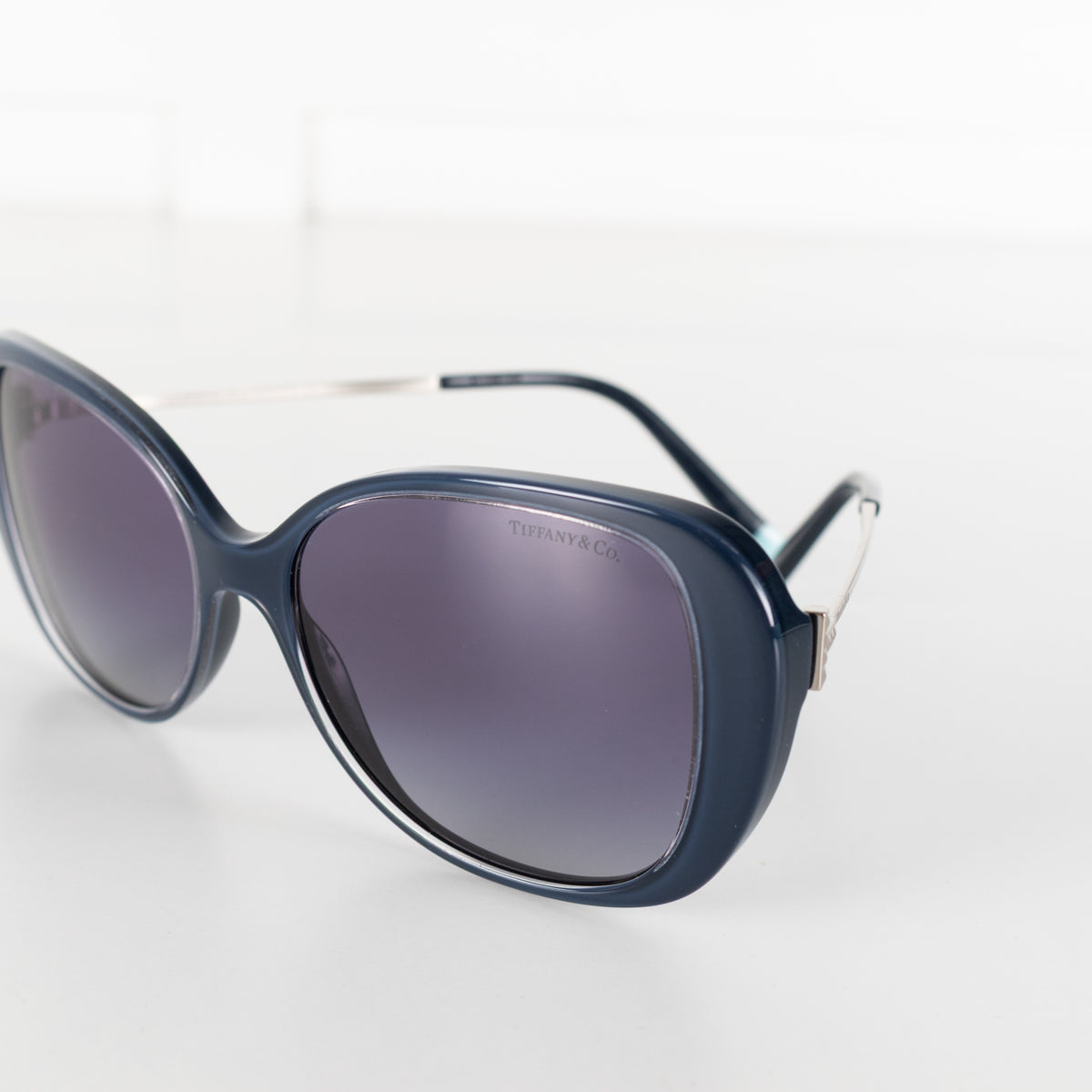 Tiffany Navy Blue Sunglasses with Blue Lens