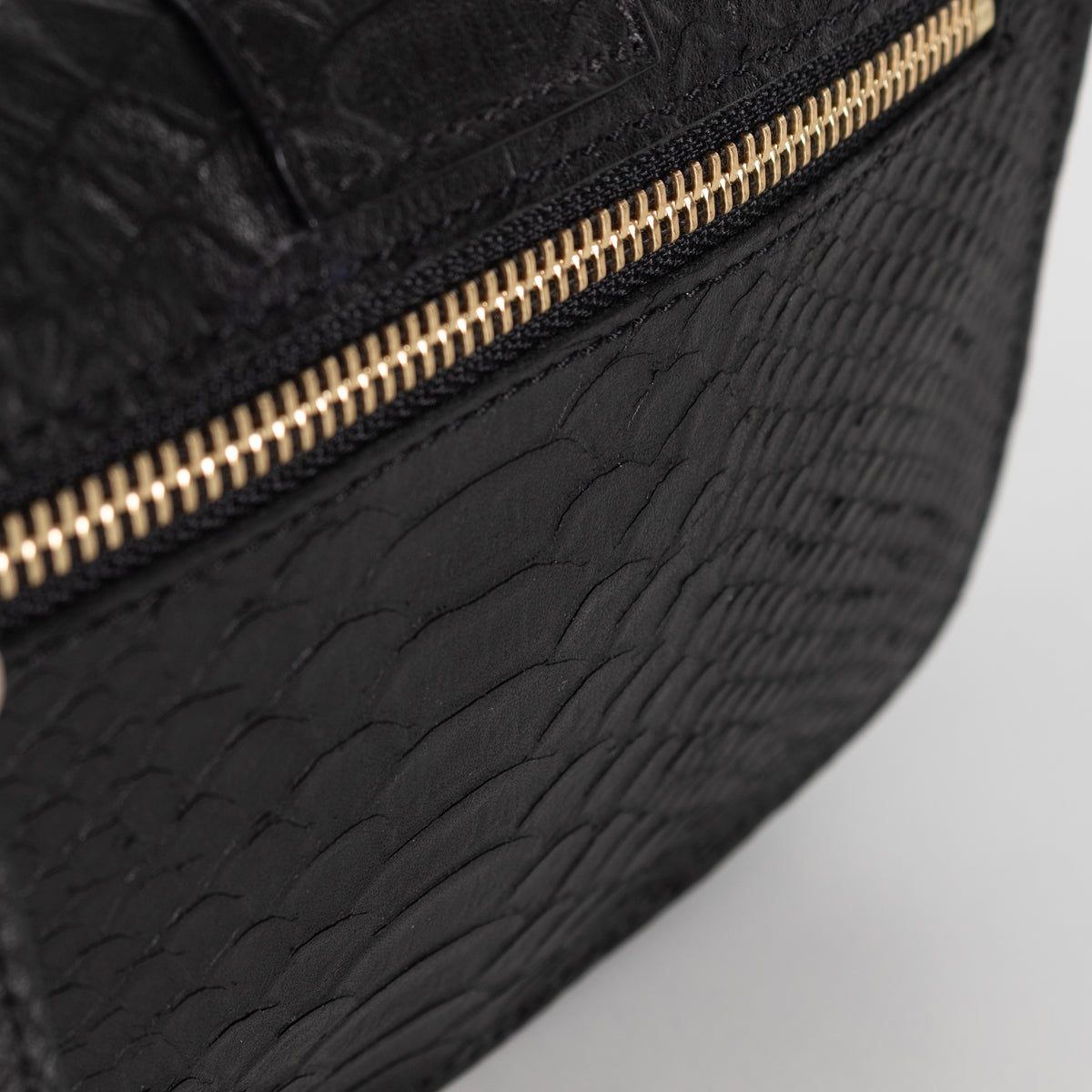 Temperley London Black Snake Effect Medallion Crossbody