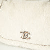 Chanel Cream Shearling CC Flap Bag