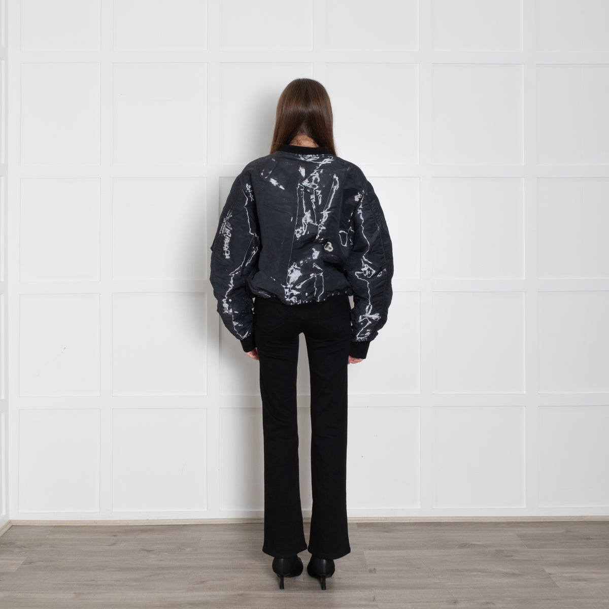 Givenchy Mens Liquid Effect Bomber Jacket