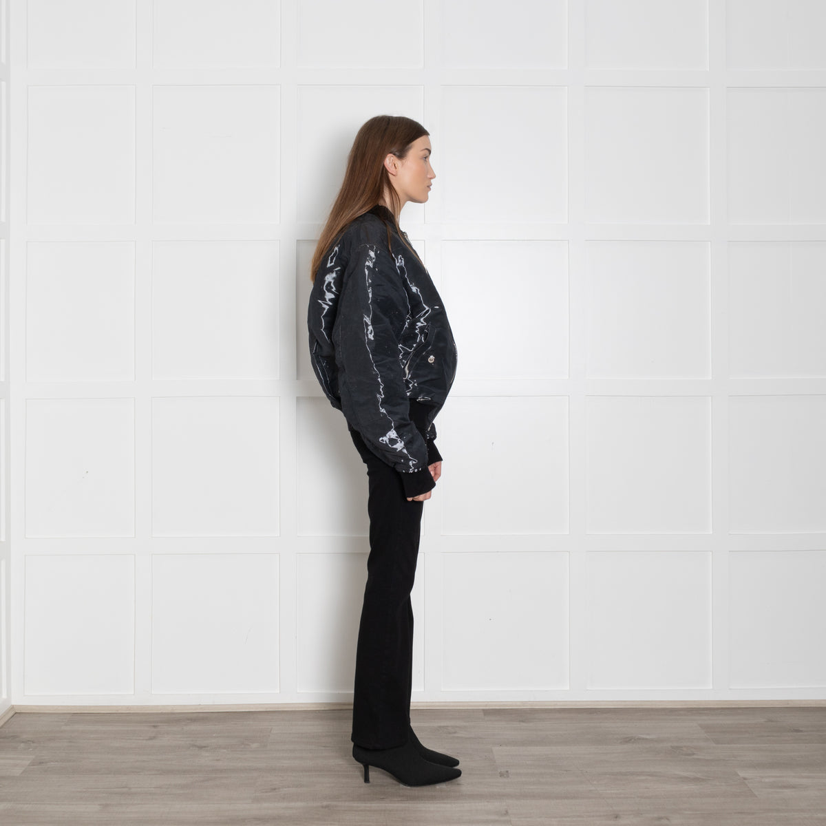 Givenchy Mens Liquid Effect Bomber Jacket