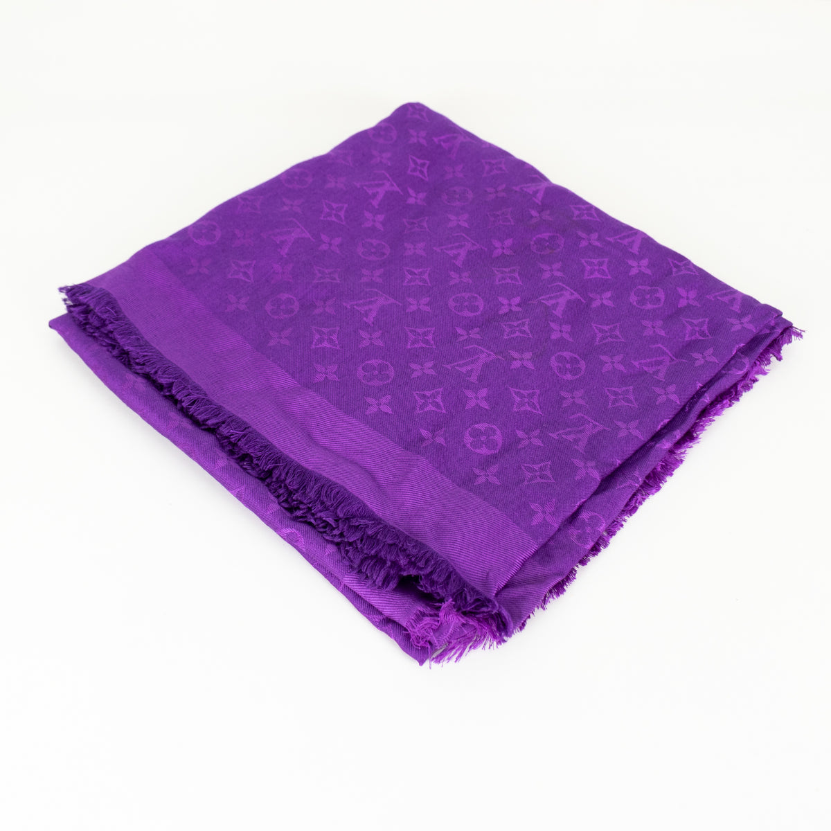 Louis Vuitton Purple Monogram Shawl