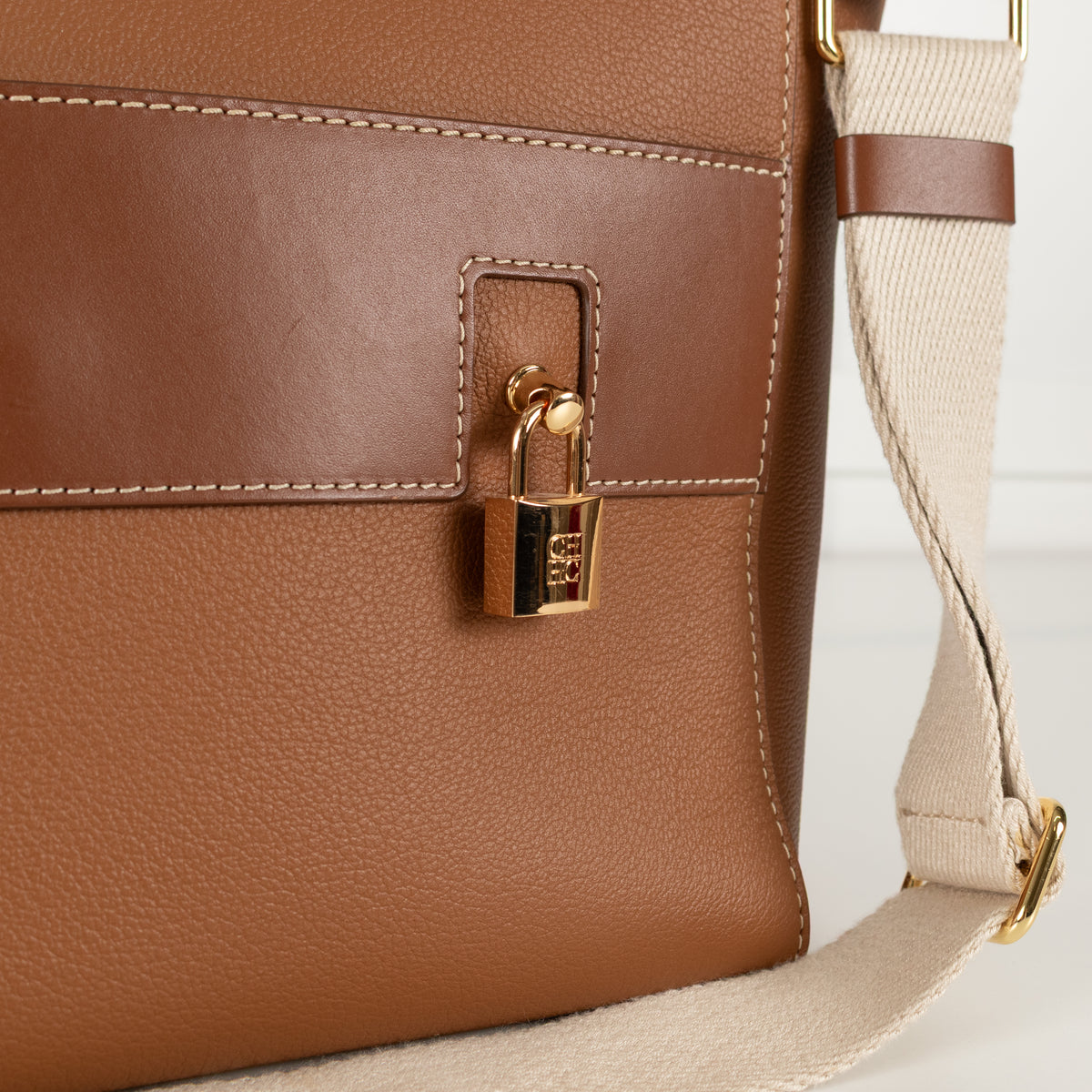Carolina Herrera Tan Crossbody Bag