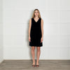 Max Mara Studio Navy Blue Velvet Sleeveless Dress