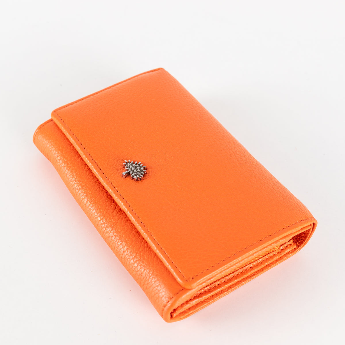 Mulberry Orange Tree Grained Leather Purse