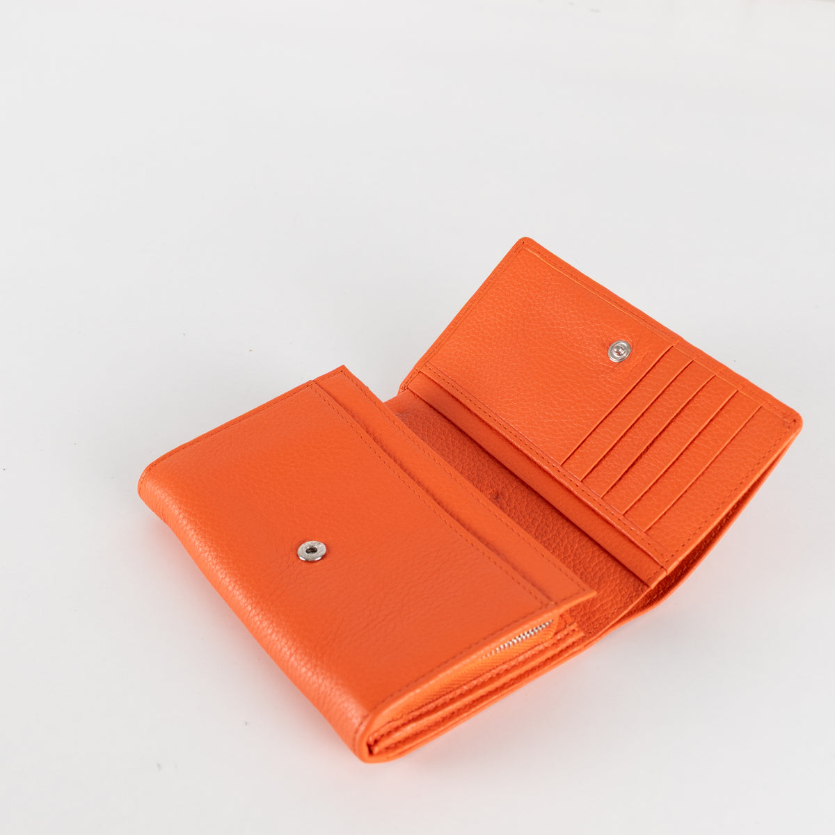Mulberry Orange Tree Grained Leather Purse