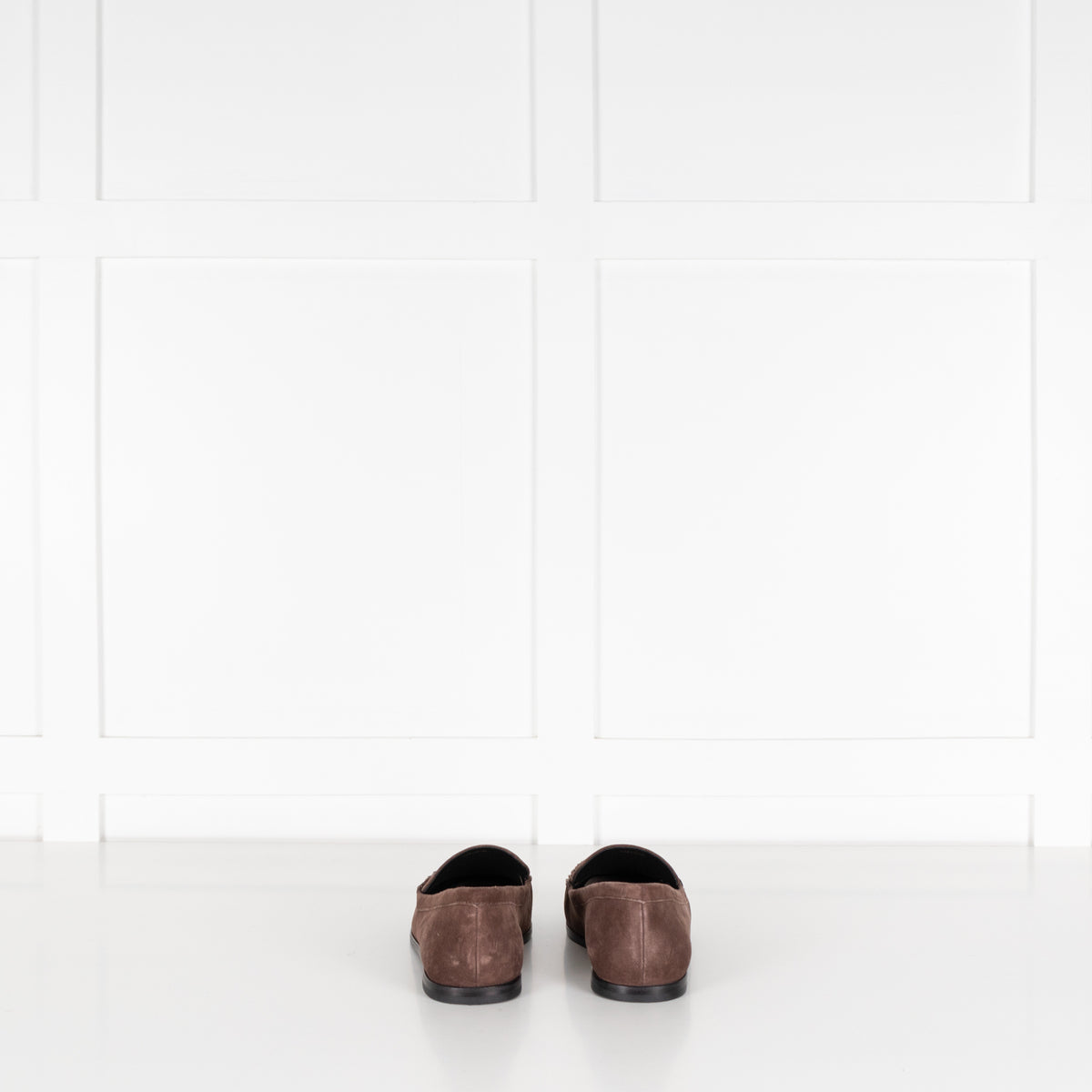 Porte & Paire Kid Suede Supreme Coffee Loafers