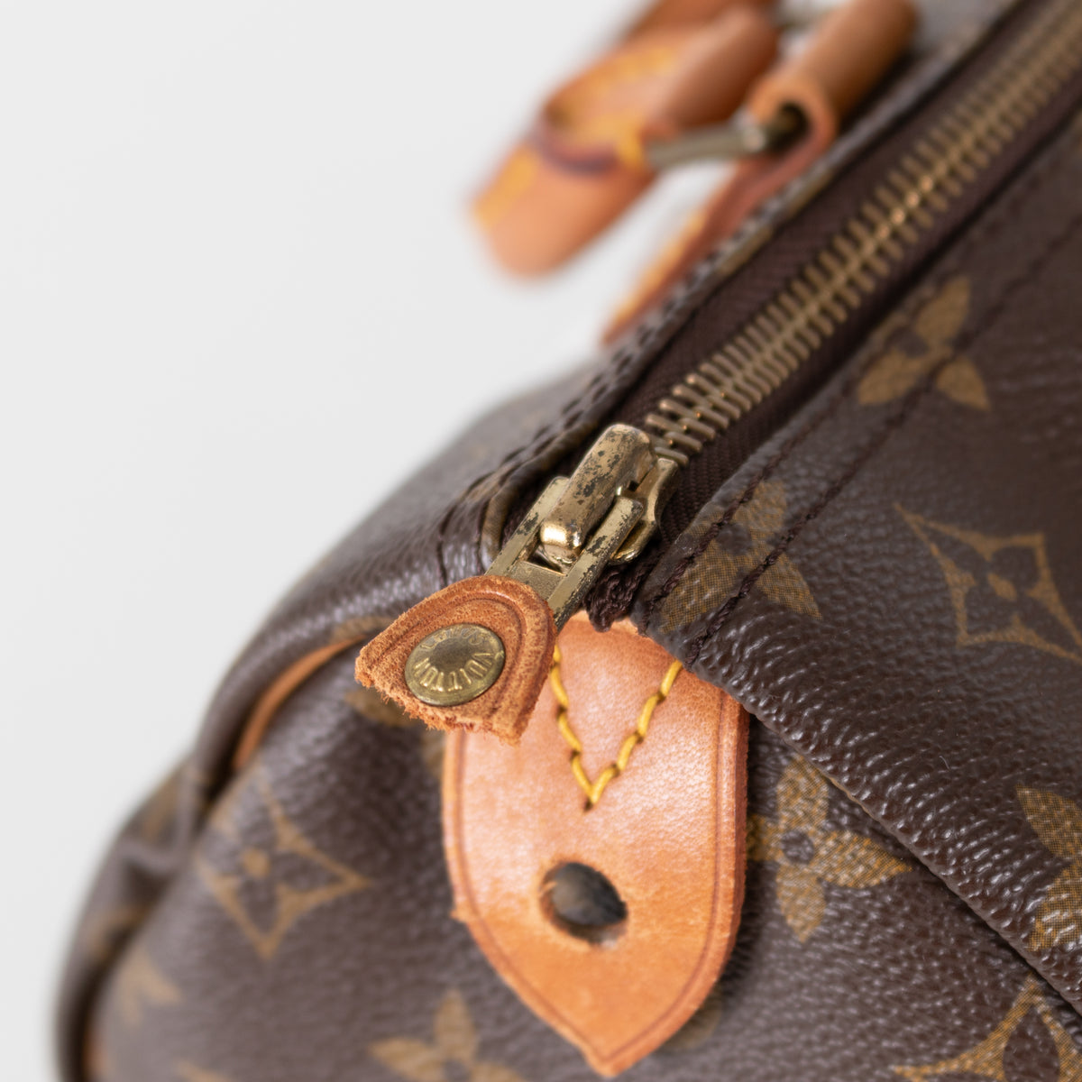 Louis Vuitton Vintage Brown Monogram Speedy 30