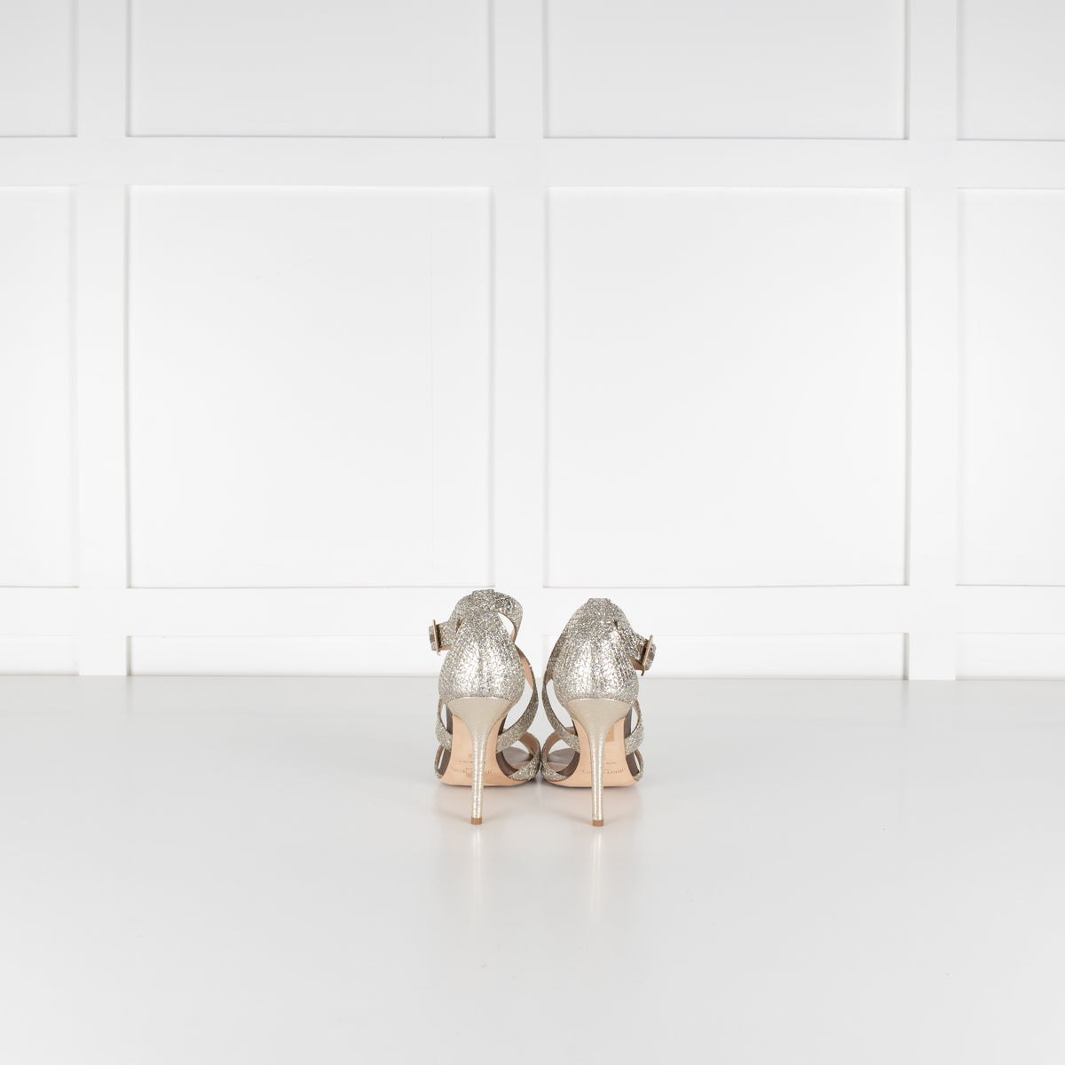 Jimmy Choo Champagne Glitter Lottie Shoes