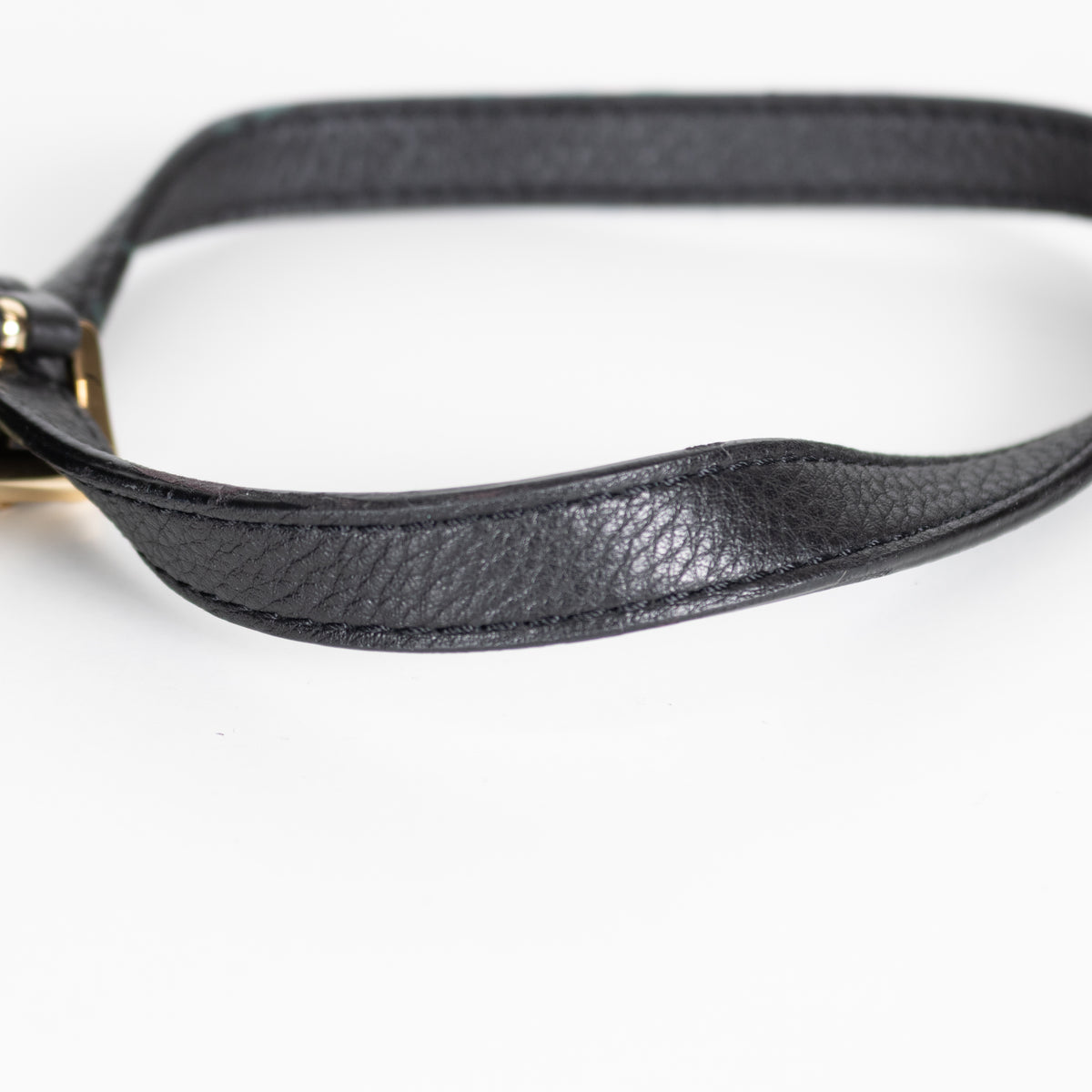 Michael By Michael Kors Black Pebbled Leather Flap Bag