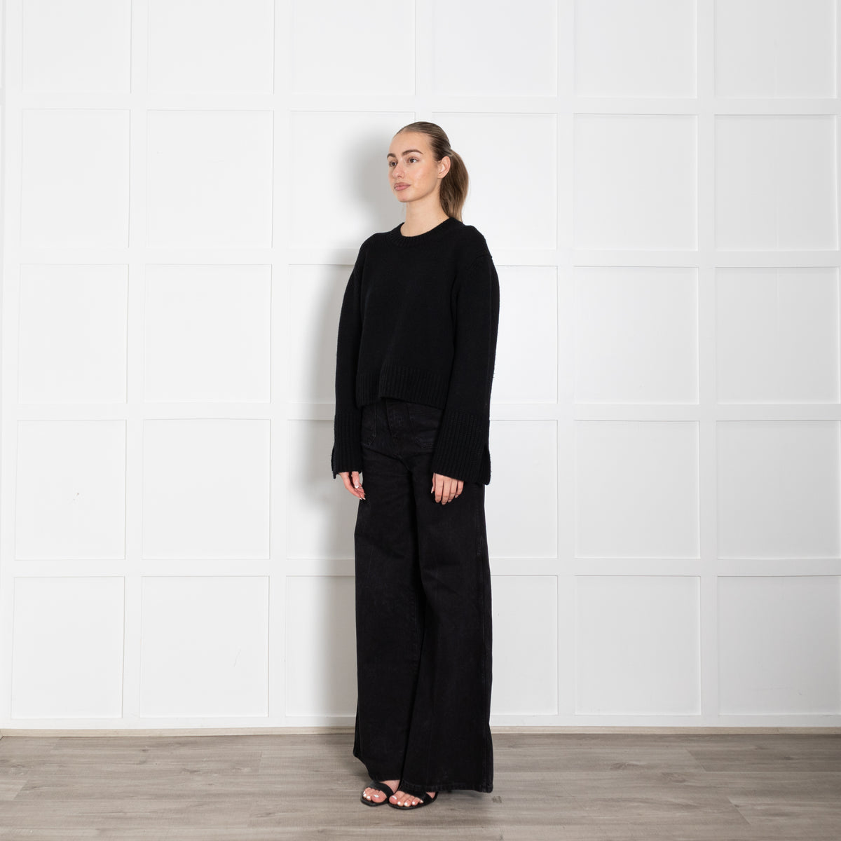 Allude Black Cashmere mix Jumper