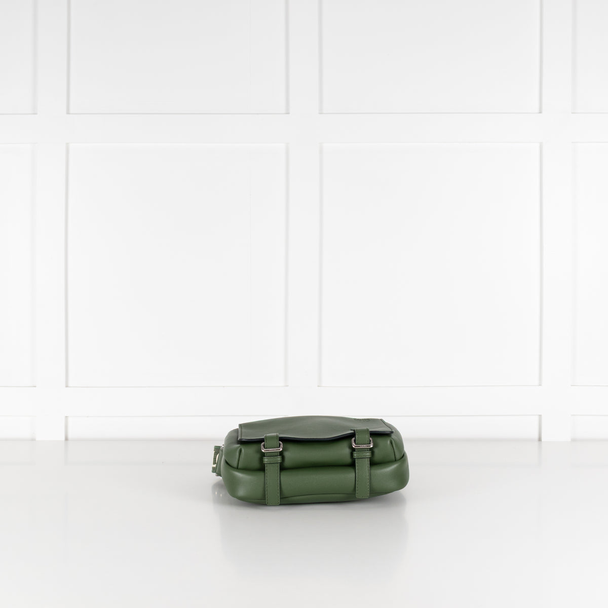 Loewe Green Leather Xs Military Messenger Bag