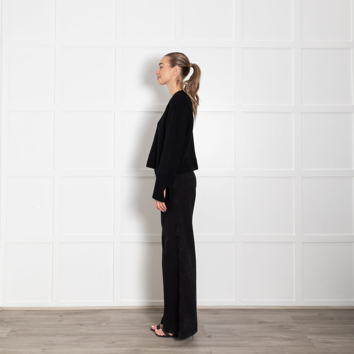 Allude Black Cashmere mix Jumper