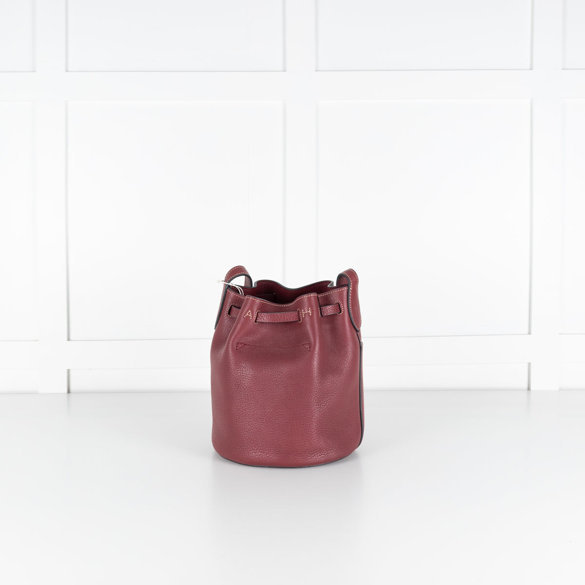 Anya Hindmarch Burgundy Return To Nature Small Bucket Bag