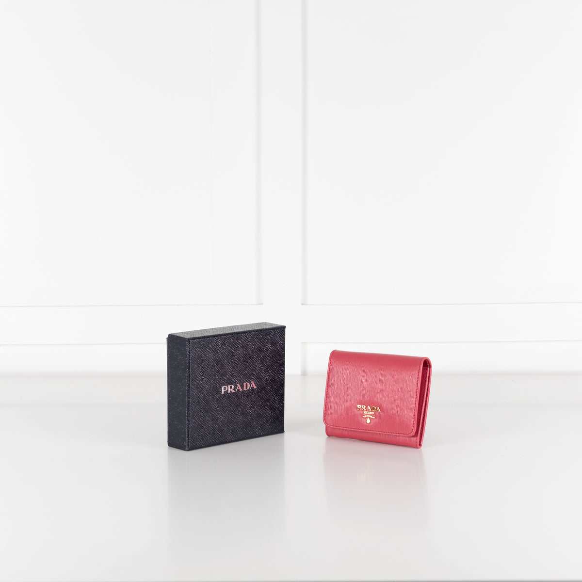 Prada Pink Small Ripple Leather Purse
