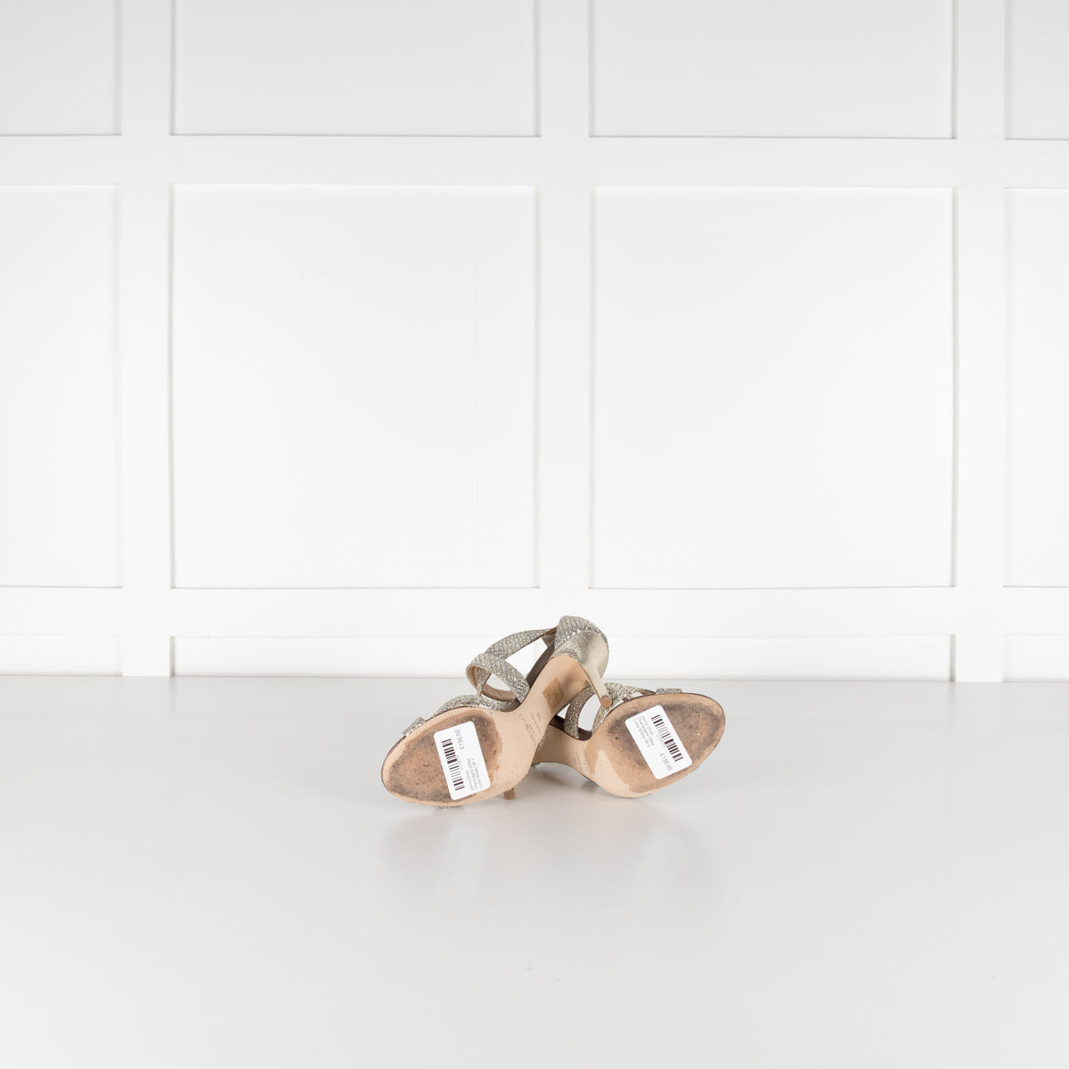 Jimmy Choo Champagne Glitter Lottie Shoes