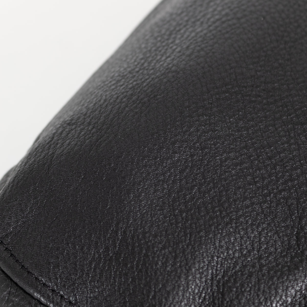 Michael By Michael Kors Black Pebbled Leather Flap Bag