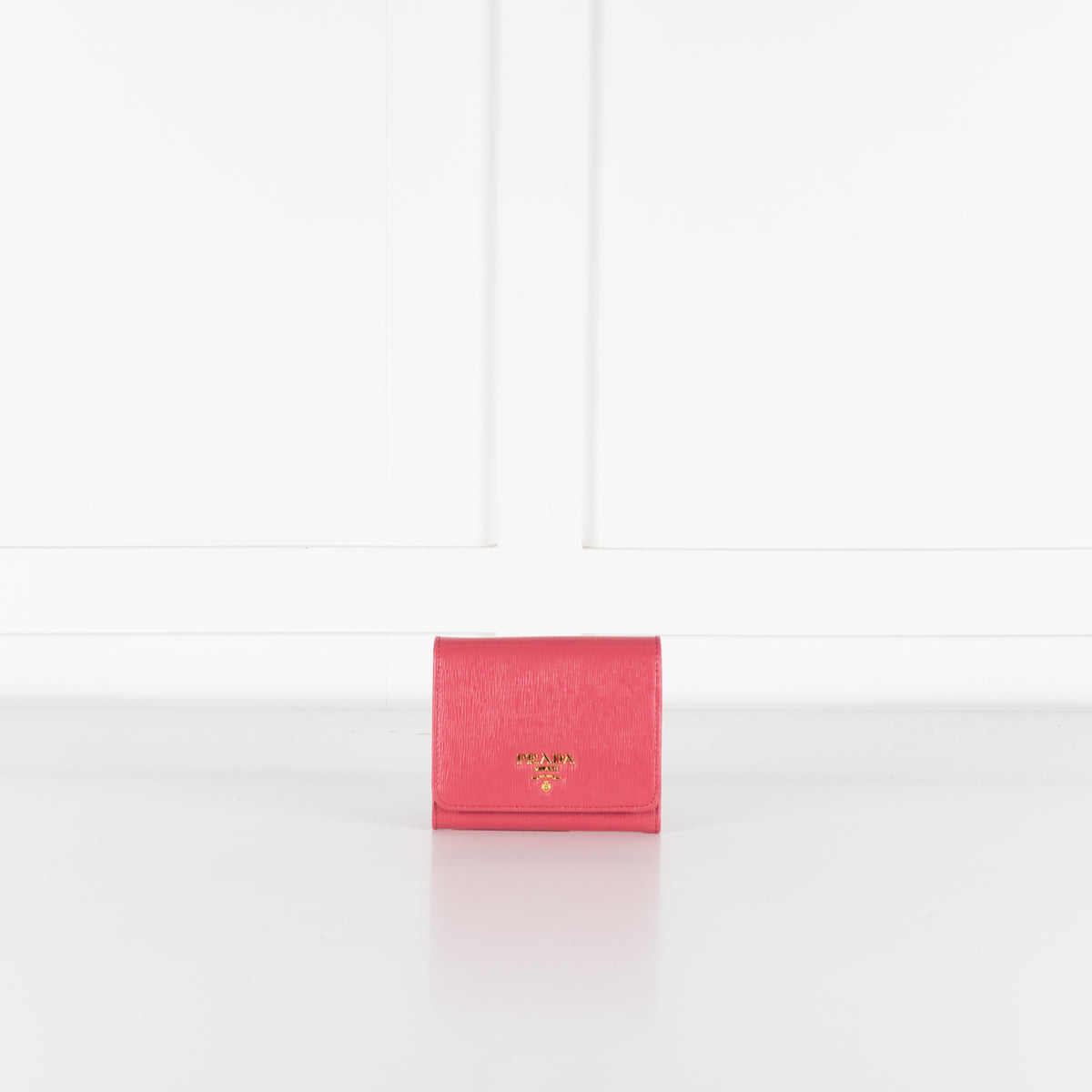 Prada Pink Small Ripple Leather Purse