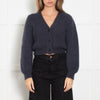 Masscob Blue Mohair Cropped Cardigan