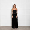 Balmain Black Velvet Wide Leg Trousers