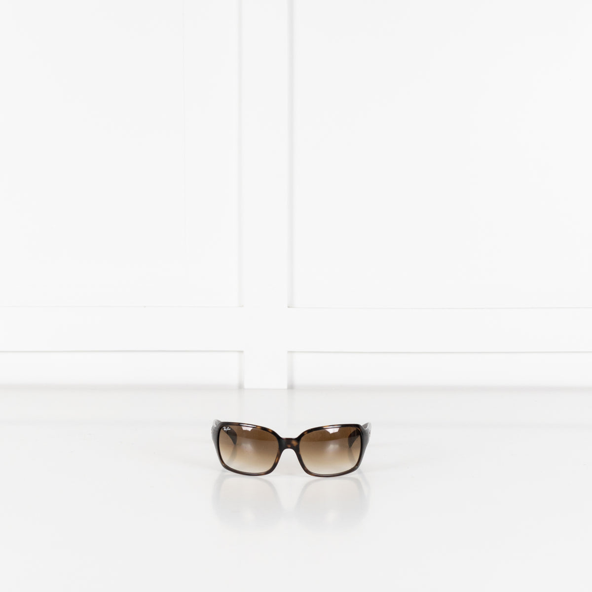 Ray-Ban Havana Brown Sunglasses With Gradient Lenses