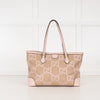 Gucci Pink Ophidia GG Medium Canvas Tote