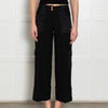 Me+Em Black Side Pocket  Adjustable Cuff Wide Trousers