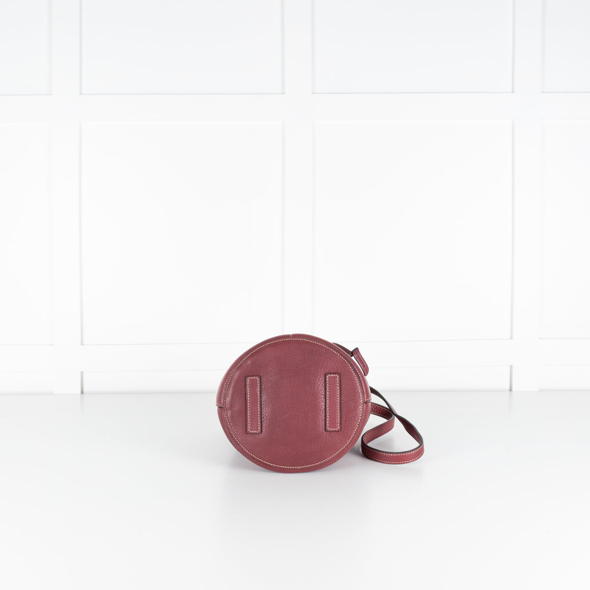 Anya Hindmarch Burgundy Return To Nature Small Bucket Bag