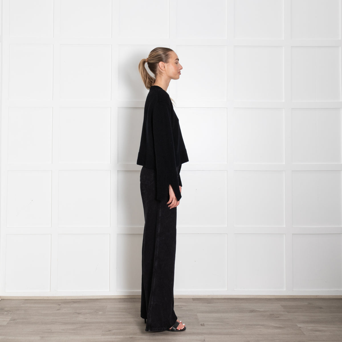 Allude Black Cashmere mix Jumper