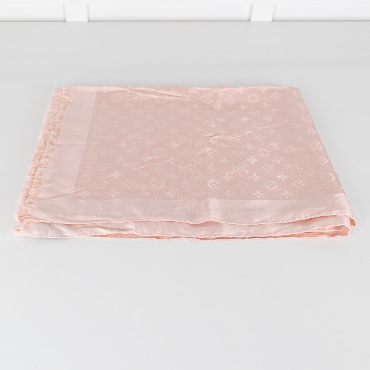 Louis Vuitton Baby Pink Monogram Scarf