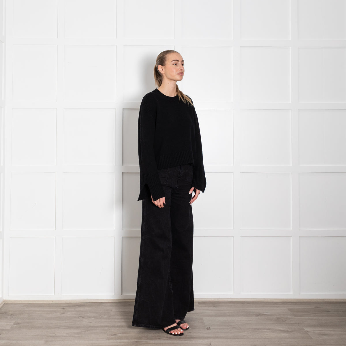 Allude Black Cashmere mix Jumper