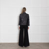 Zadig & Voltaire Deluxe Black Silver Sequinned Jacket