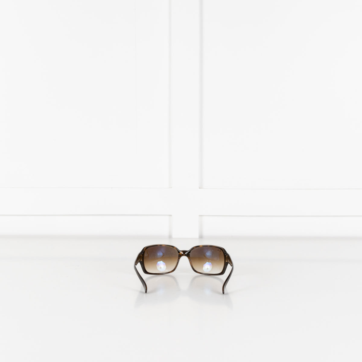 Ray-Ban Havana Brown Sunglasses With Gradient Lenses
